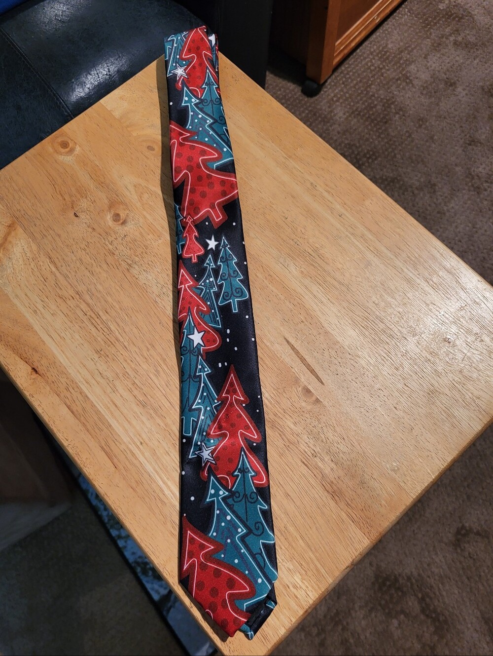 Vintage Saverio Milan Italy Christmas Tree Novelty Tie